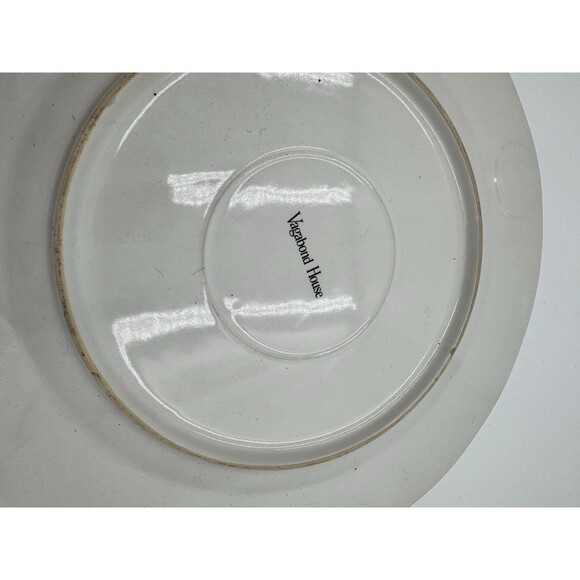 VAGABOND HOUSE WHITE CHARGER -Pewter Monogram “M”- 13 1/8" 0501C - Picture 6 of 8